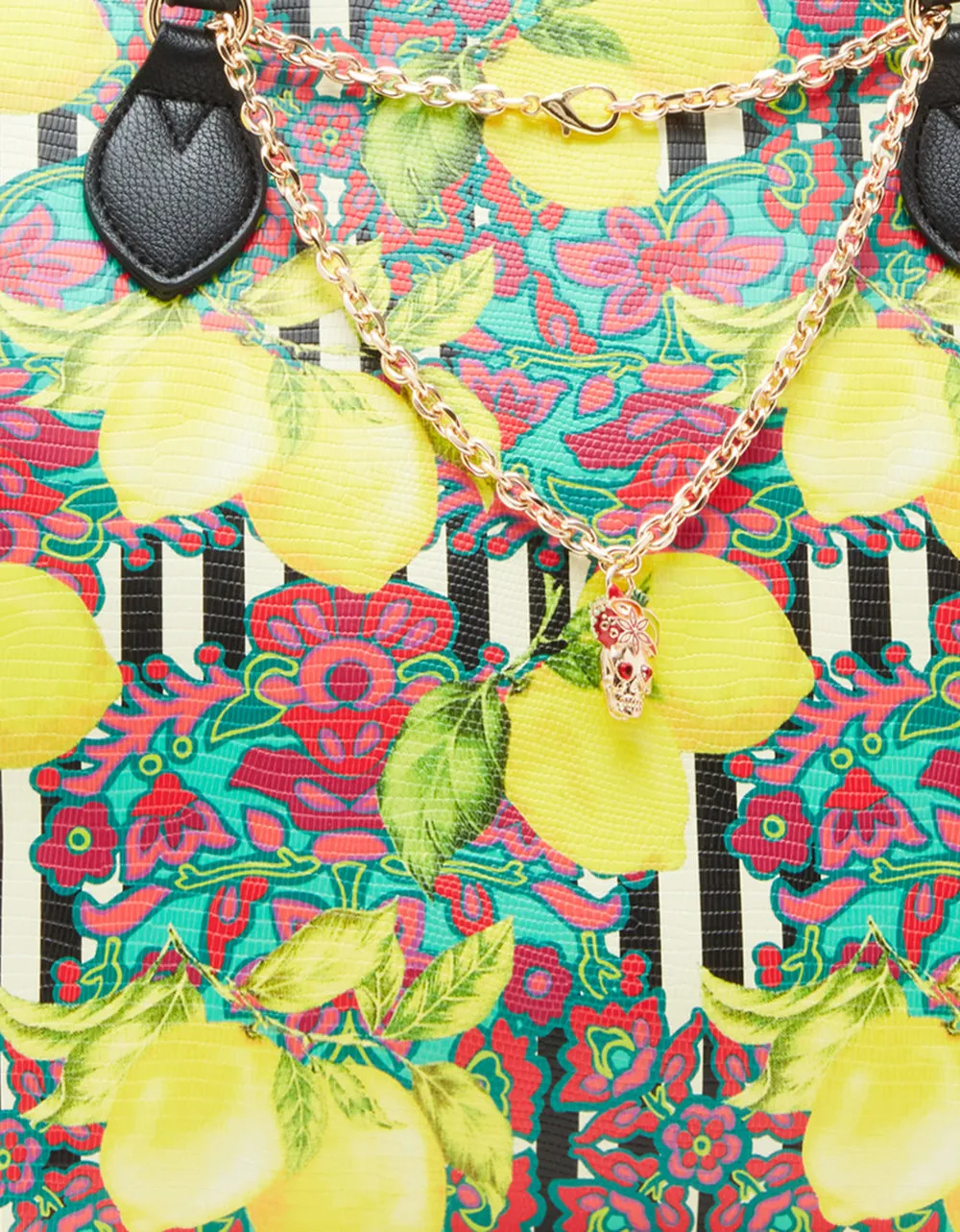 FRESH N FRUITY TOTE WITH NECKLACE YELLOW