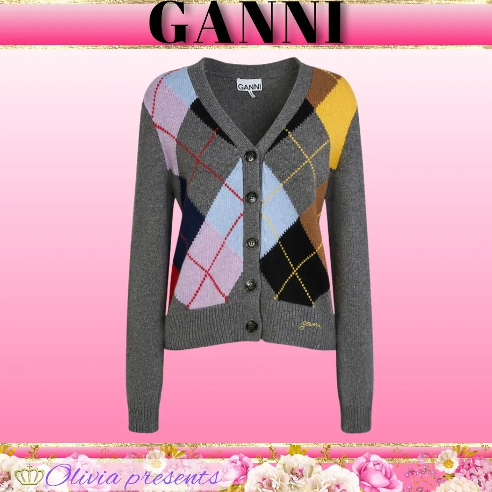 Ganni  |Casual Style Wool Long Sleeves Office Style Elegant Style