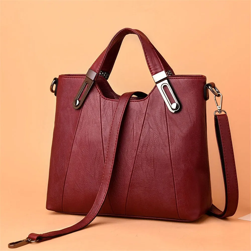 Genuine Leather Designer Shoulder Crossbody Tote Handbags for Women