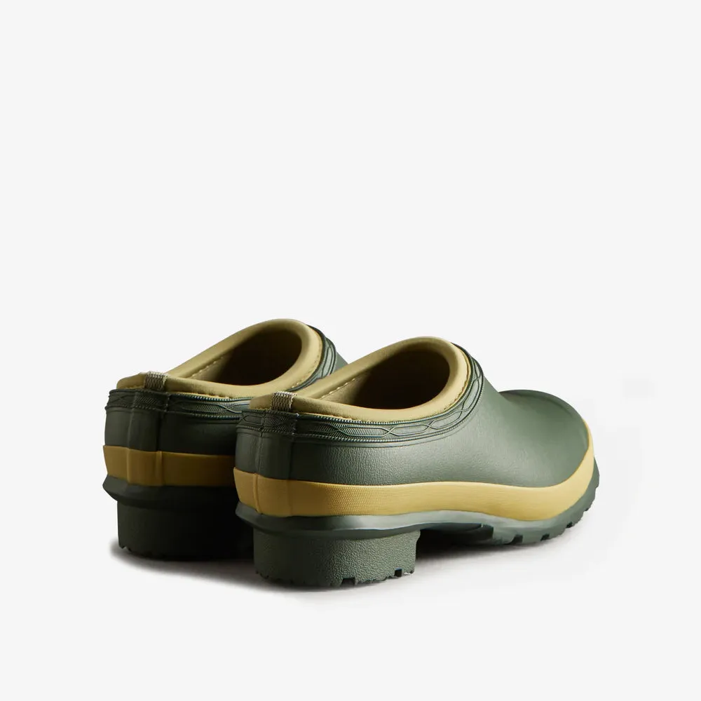 Hunter Women's Gardener Clogs in Dark Olive / Clay