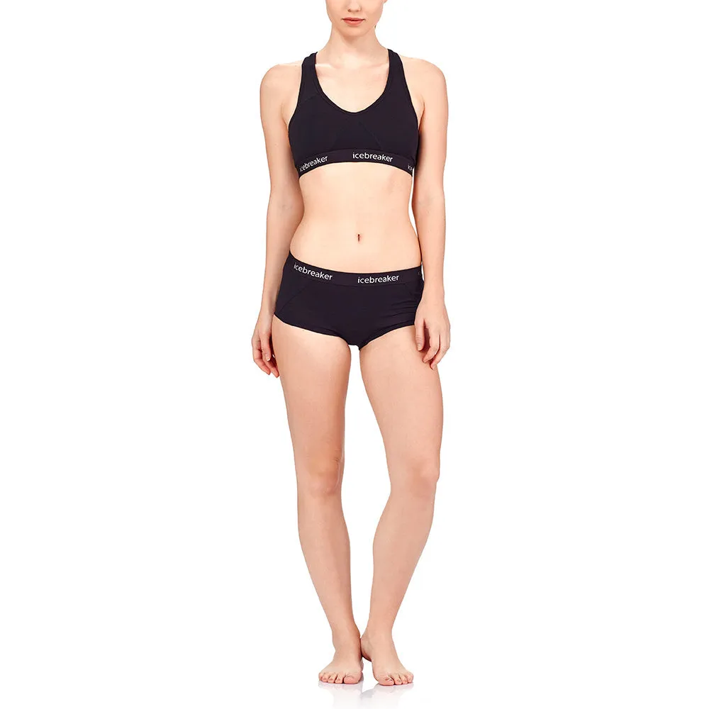 icebreaker Merino Undergarment Women's Sprite Racerback Bra - Black