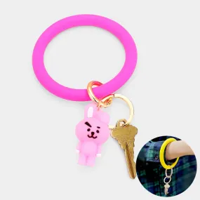 iLLASPARKZ BT21 COOKY K-pop Character Silicone Key Ring /Bracelet