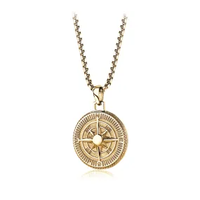 Italgem Steel Compass Pendant