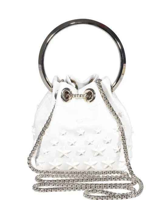 Jimmy Choo Allover Star Chain-Link Mini Toe Bag