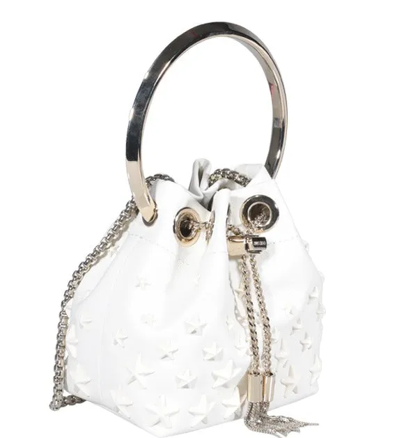 Jimmy Choo Allover Star Chain-Link Mini Toe Bag