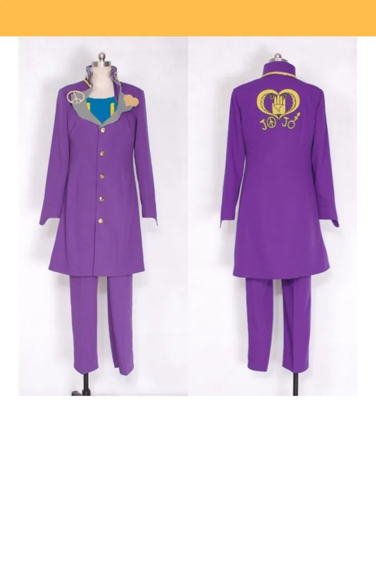 JoJo's Bizarre Adventure Josuke Higashikata Purple Cosplay Costume