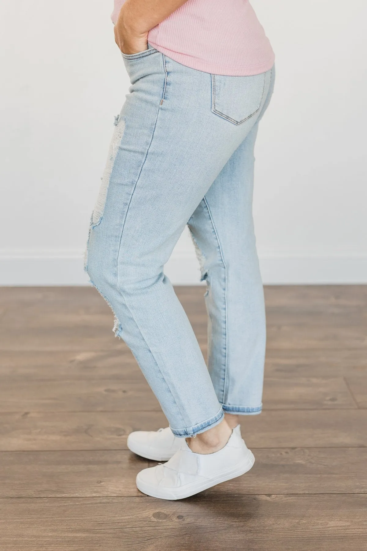 Judy Blue Boyfriend Jeans- Trinity Wash