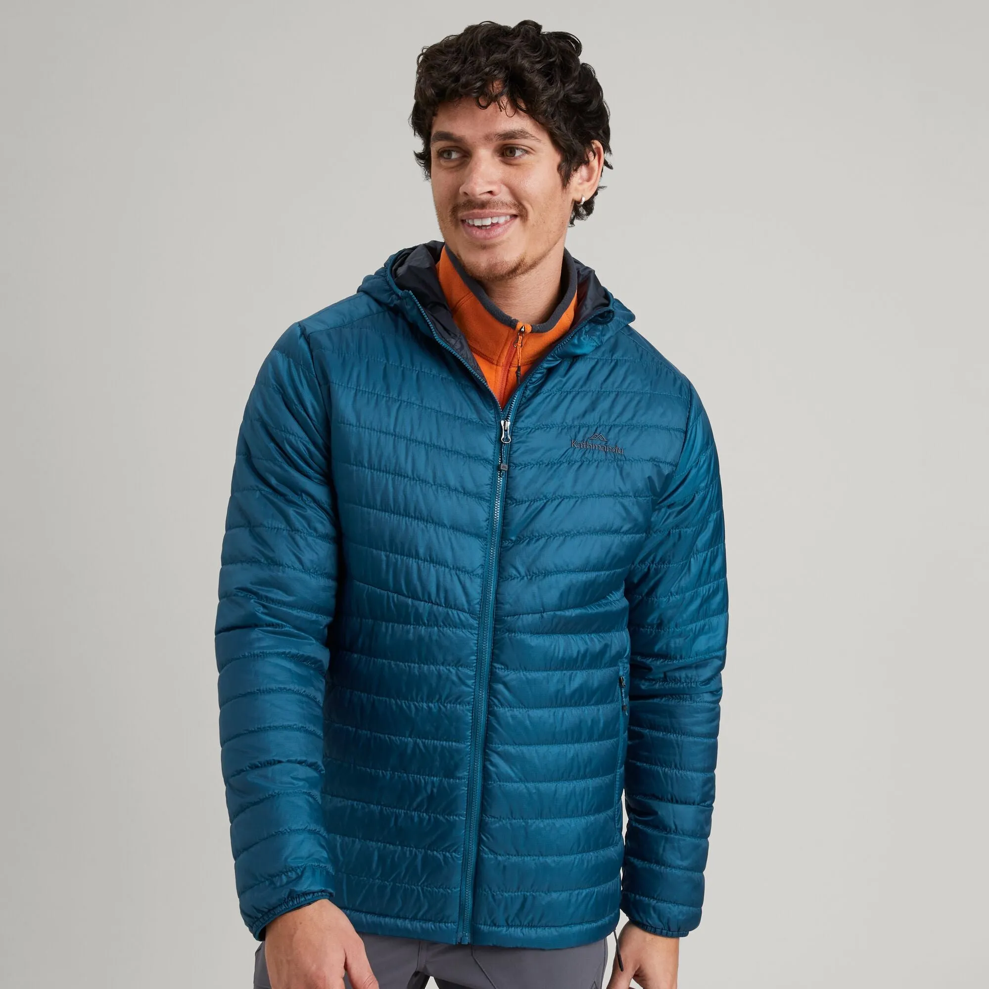 Kathmandu Mens Heli 600 Fill Hooded Lightweight Down Jacket