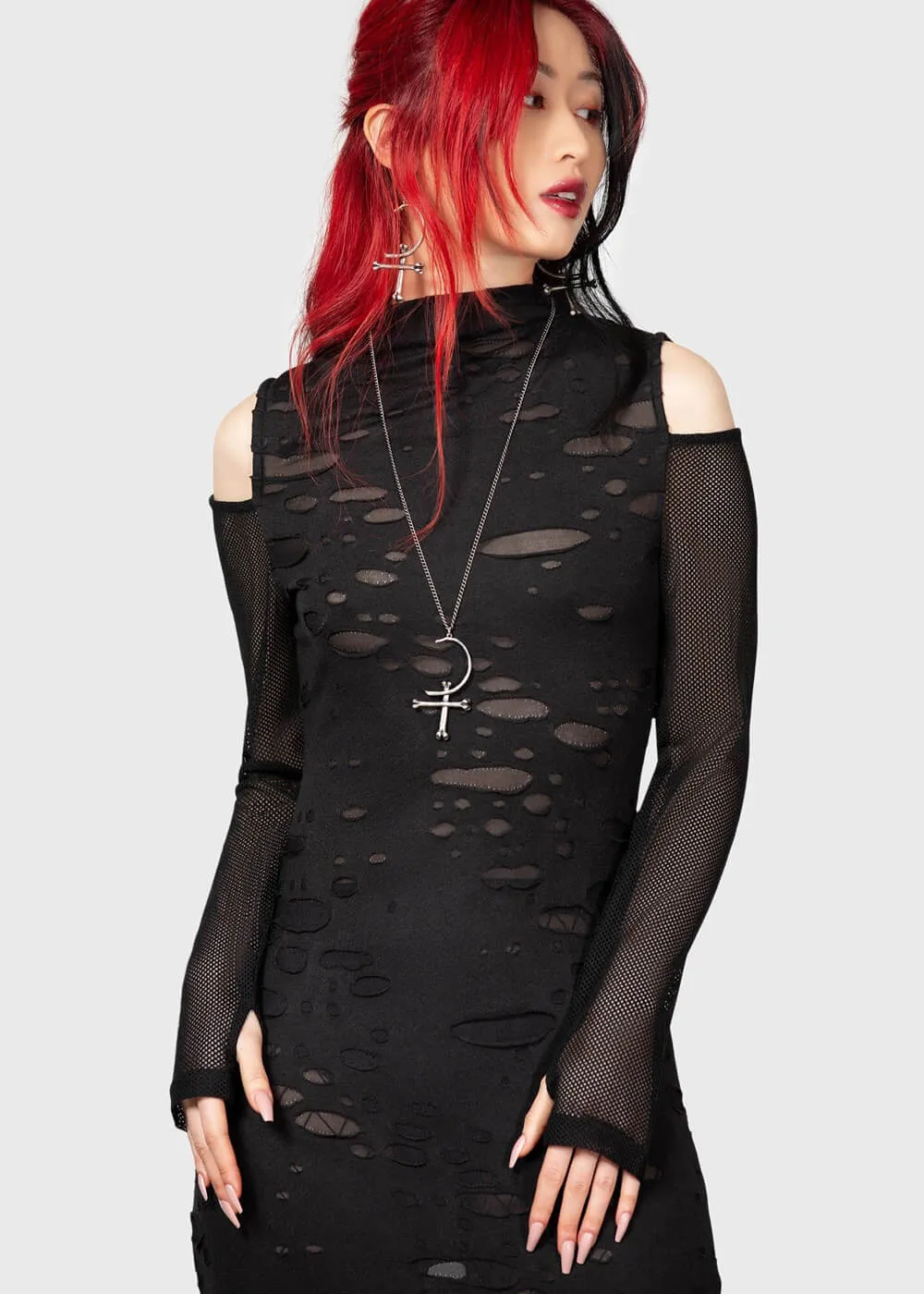 Killstar Biters Maxi Dress Black