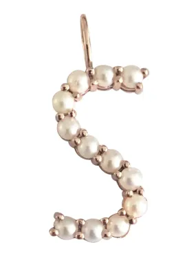 Large Pearl Initial Charm