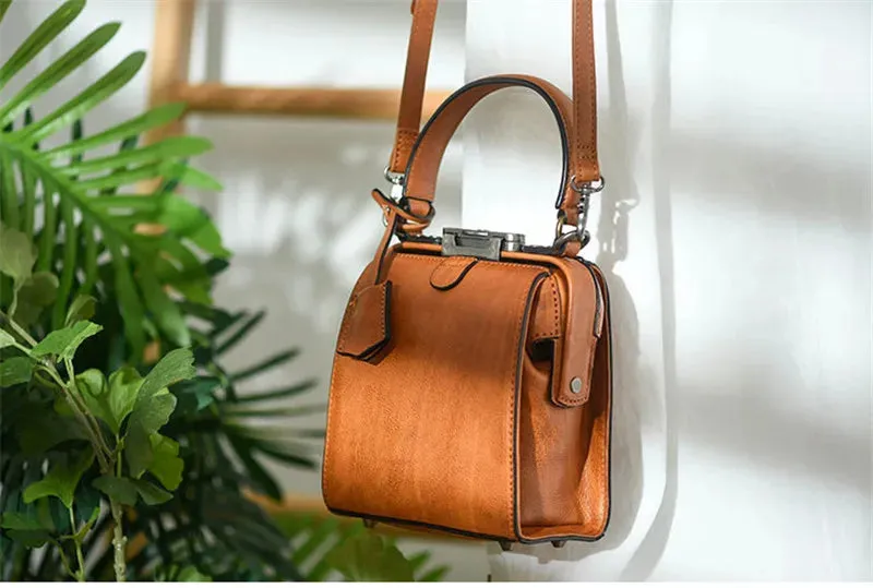 Luxury Genuine Leather Mini Shoulder Crossbody Handbag for Women