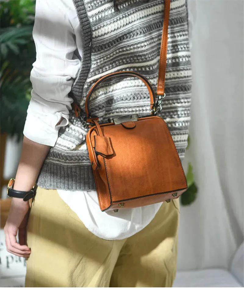 Luxury Genuine Leather Mini Shoulder Crossbody Handbag for Women