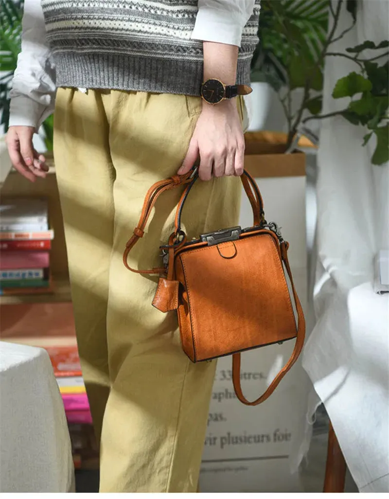 Luxury Genuine Leather Mini Shoulder Crossbody Handbag for Women