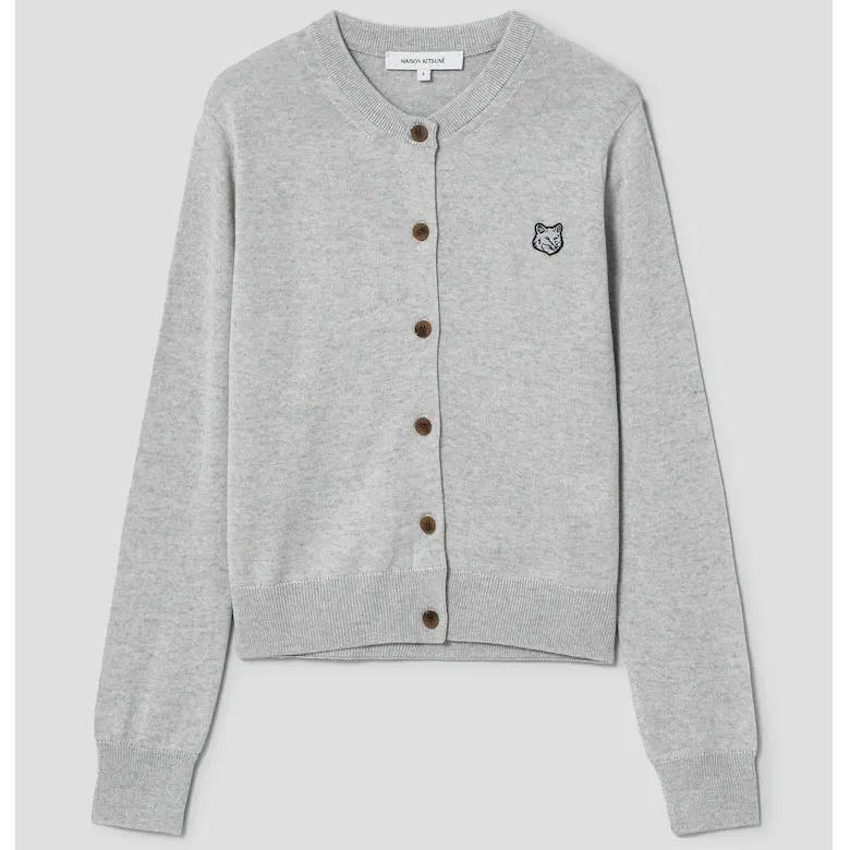 MAISON KITSUNE  |Unisex Wool Street Style Long Sleeves Plain Cardigans