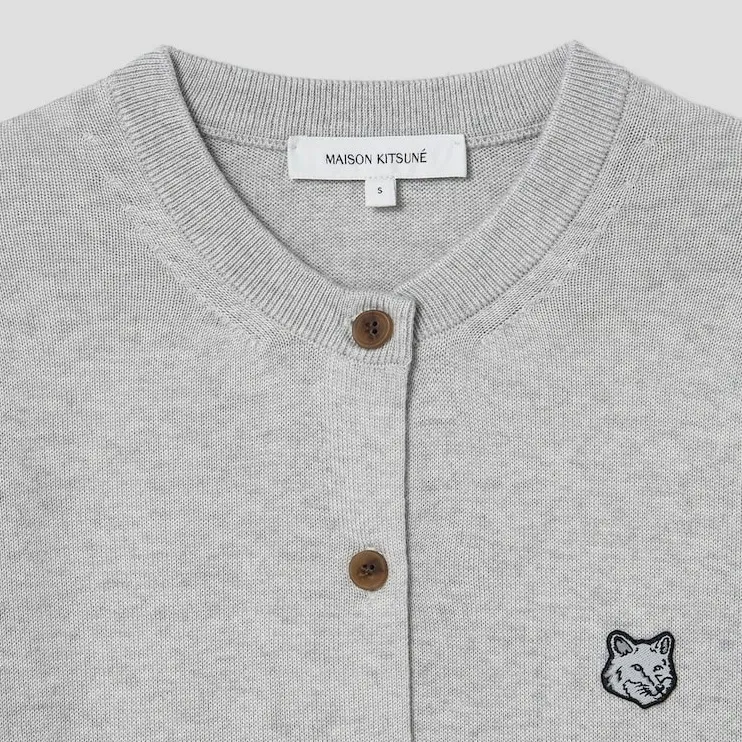 MAISON KITSUNE  |Unisex Wool Street Style Long Sleeves Plain Cardigans