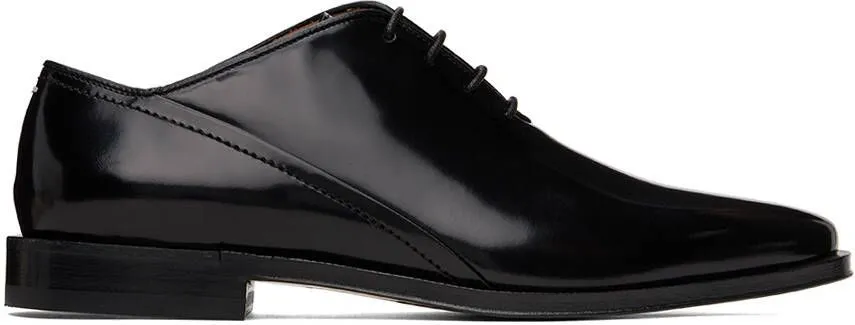 Maison Margiela Black Almond Square Oxfords