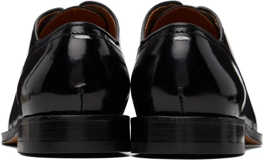 Maison Margiela Black Almond Square Oxfords