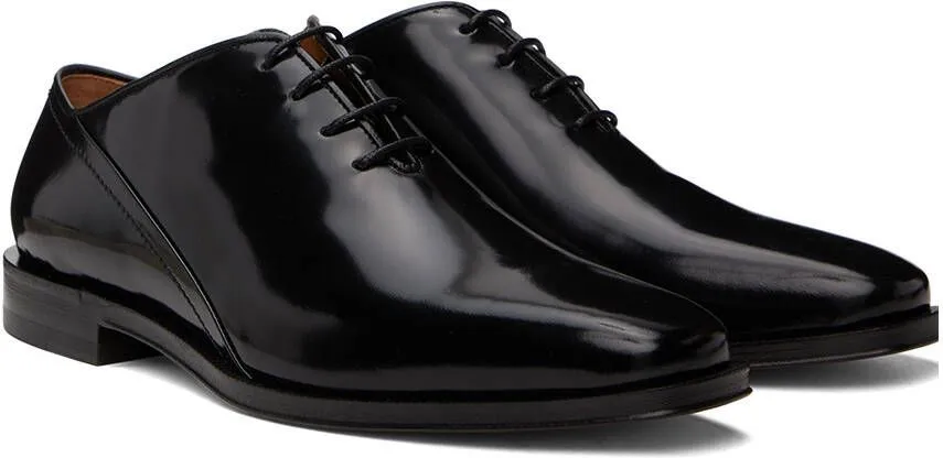 Maison Margiela Black Almond Square Oxfords