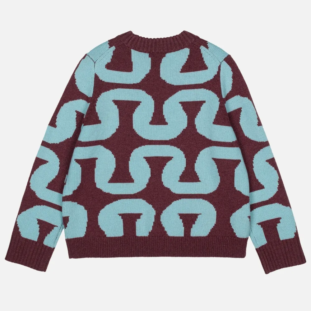 marimekko  |Crew Neck Casual Style Wool Rib Long Sleeves Medium