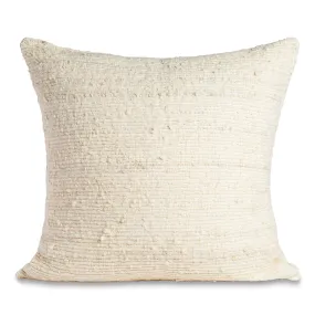 MEDELLIN PILLOW | IVORY WITH IVORY STRIPES