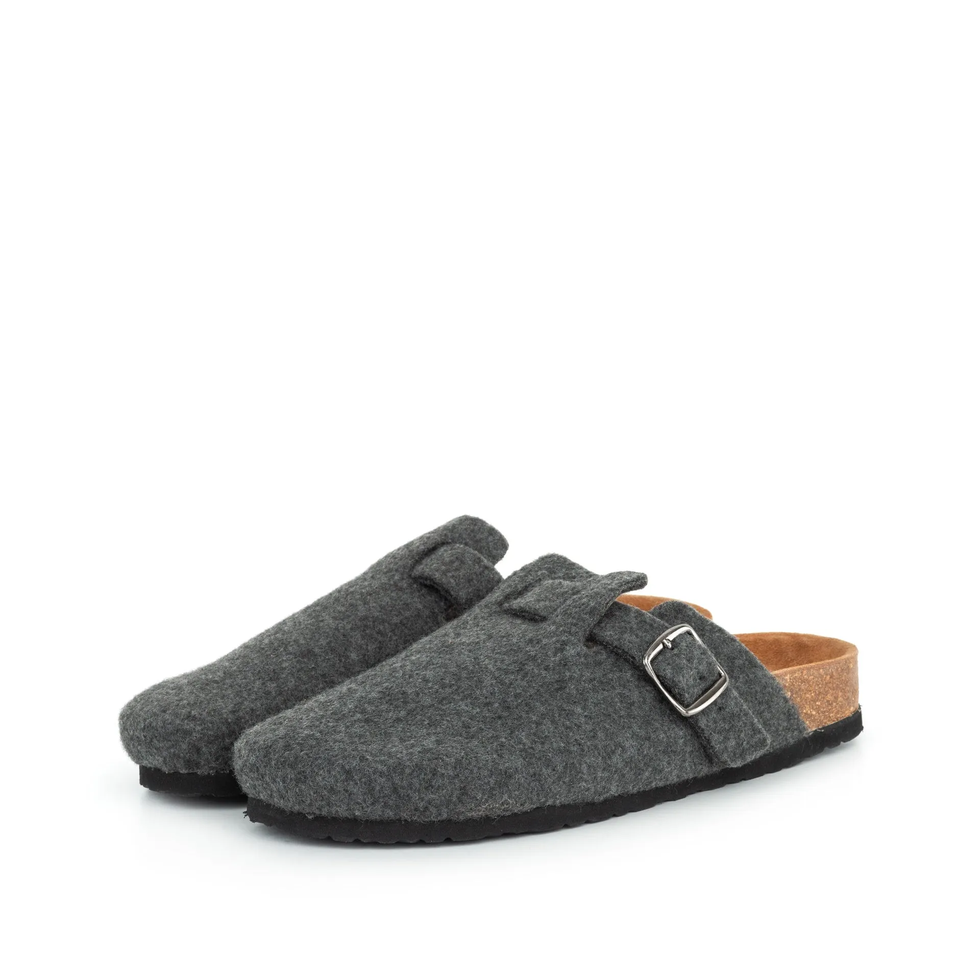 Men's Cedar Charcoal Felt Mule