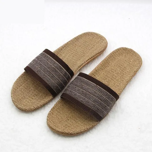 Men's Famous Summer Hot Flax Casual Home Beach Sandals Slippers Shoes