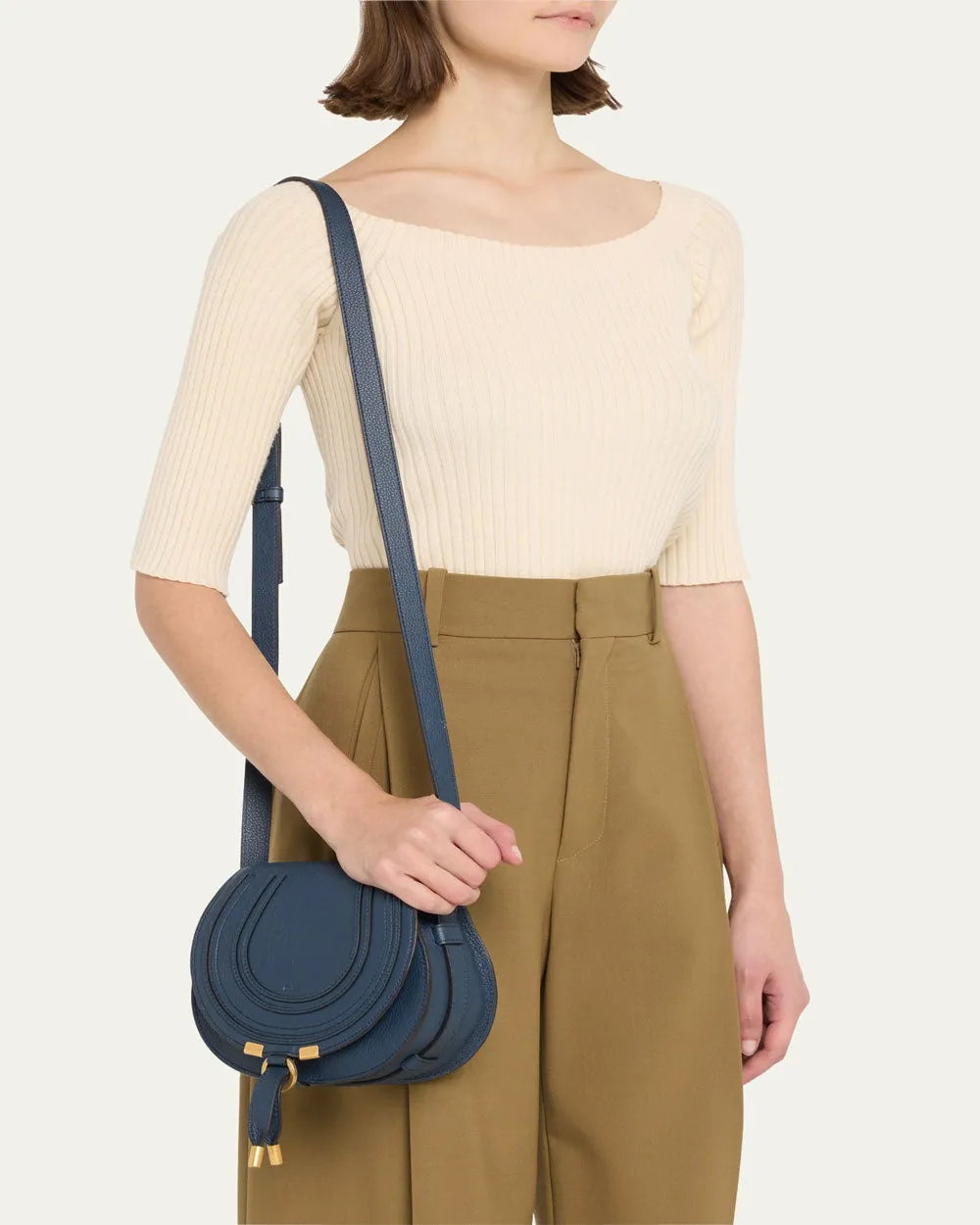 Mini Marcie Crossbody Bag in Navy