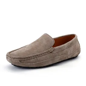 MIYAGINA Soft Moccasins Men Leather Loafers Flats Driving Shoes