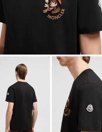 MONCLER  |Embroidered Patch T-Shirt