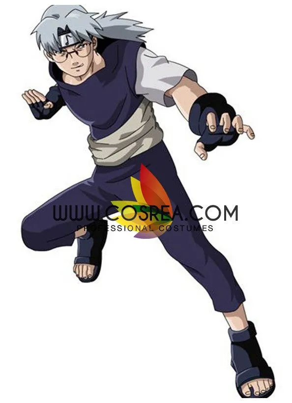 Naruto Yakushi Kabuto Chunin Exam Cosplay Costume