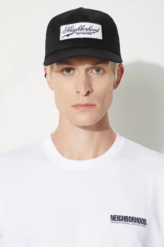 NEIGHBORHOOD cotton baseball cap Mesh Cap-1 black color 241YGNH.HT11