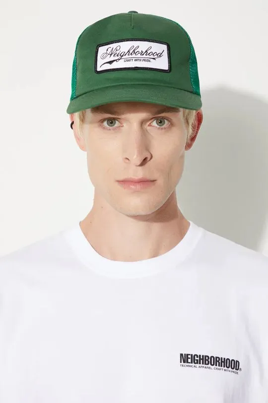 NEIGHBORHOOD cotton baseball cap Mesh Cap-1 green color 241YGNH.HT11