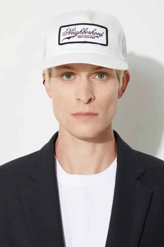 NEIGHBORHOOD cotton baseball cap Mesh Cap-1 white color 241YGNH.HT11