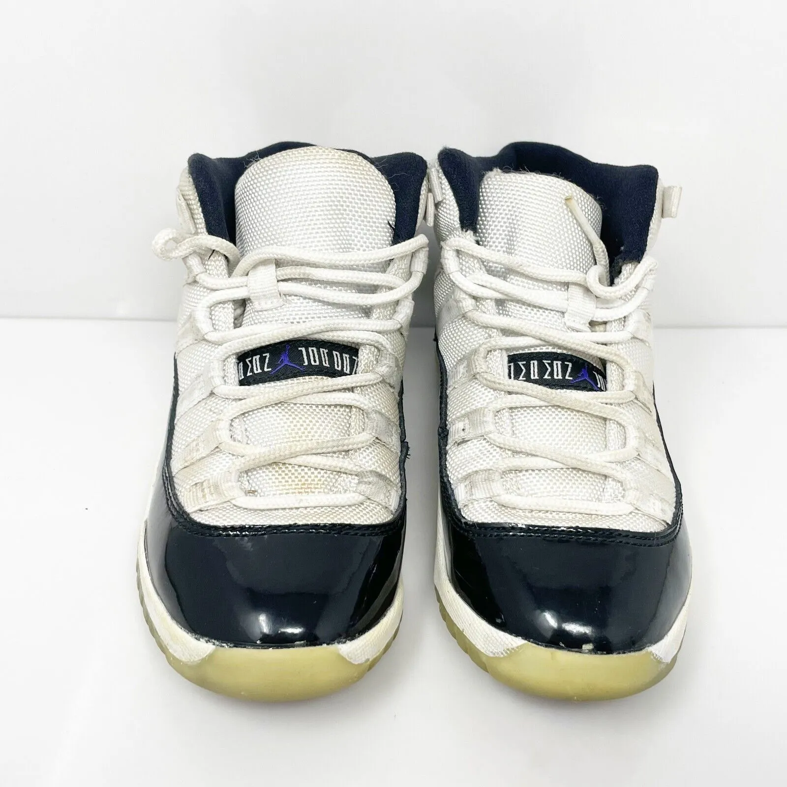 Nike Boys Air Jordan 11 378039-100 White Basketball Shoes Sneakers Size 13C