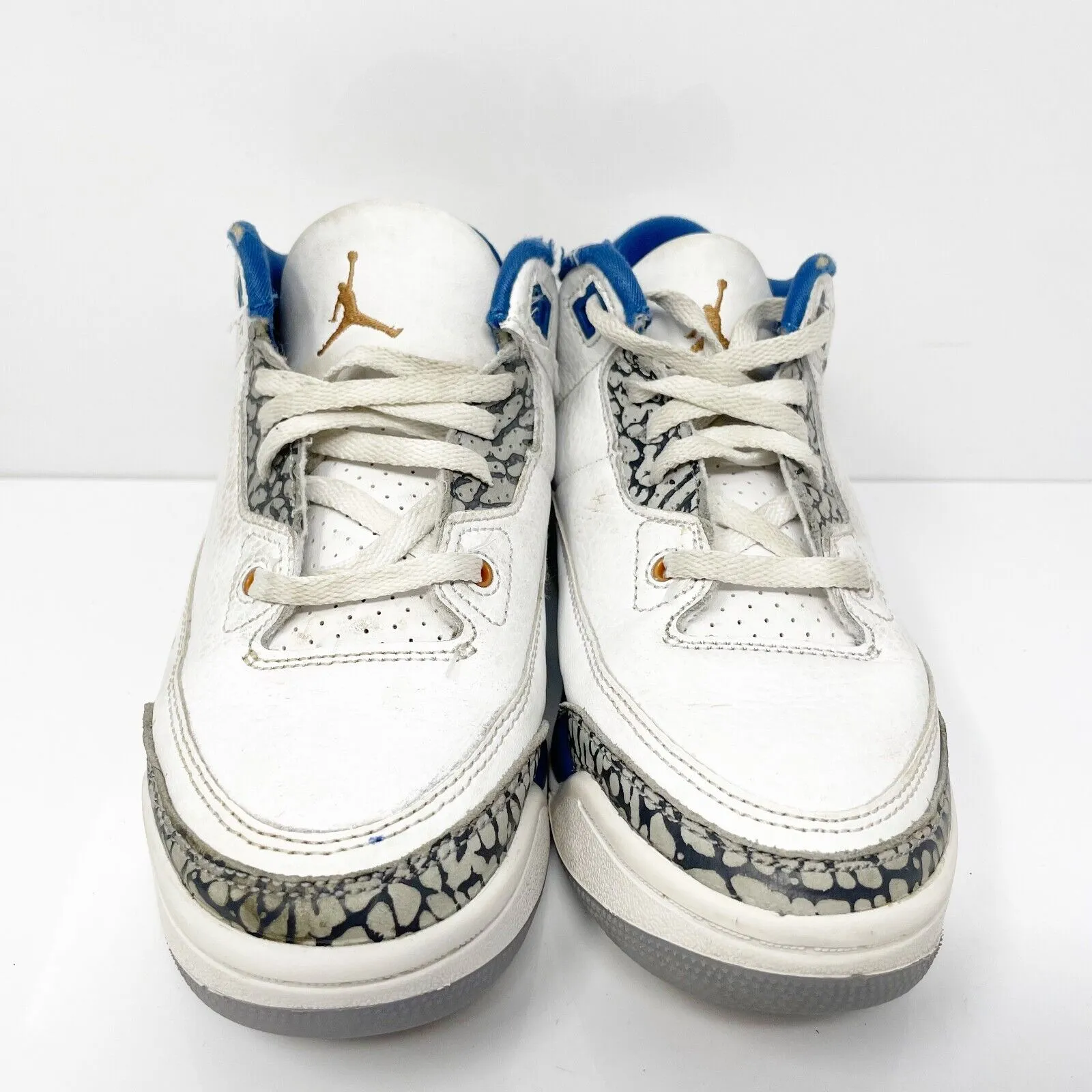 Nike Boys Air Jordan 3 DM0966-148 White Basketball Shoes Sneakers Size 1Y