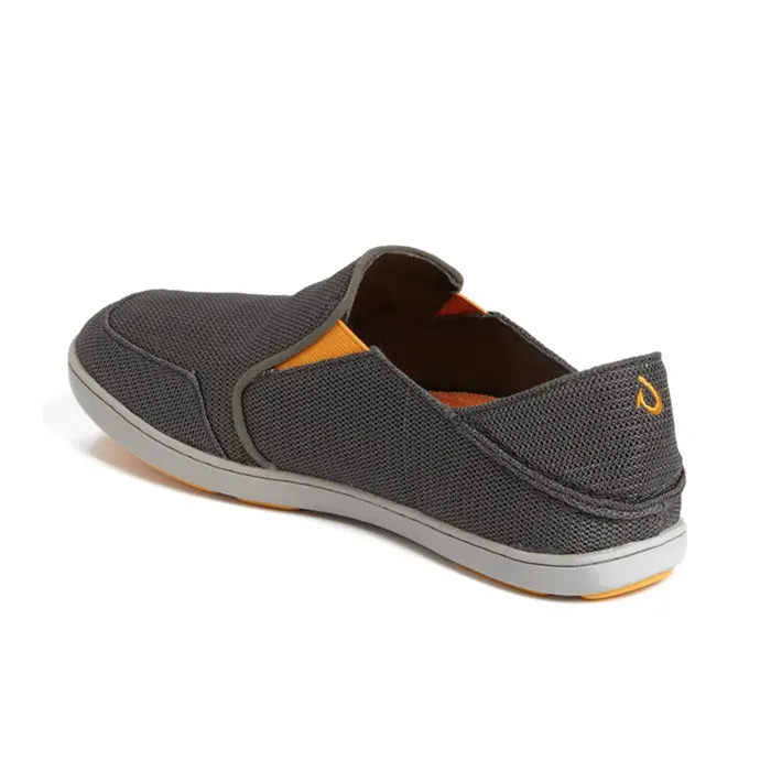 OluKai Men's Nohea Mesh Slip-On Dark Shadow