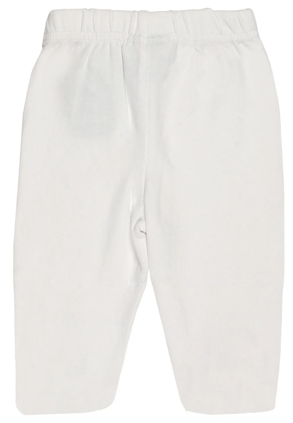 Organic Cotton Baby Pants Footed GOTS Certified Clothing (White)