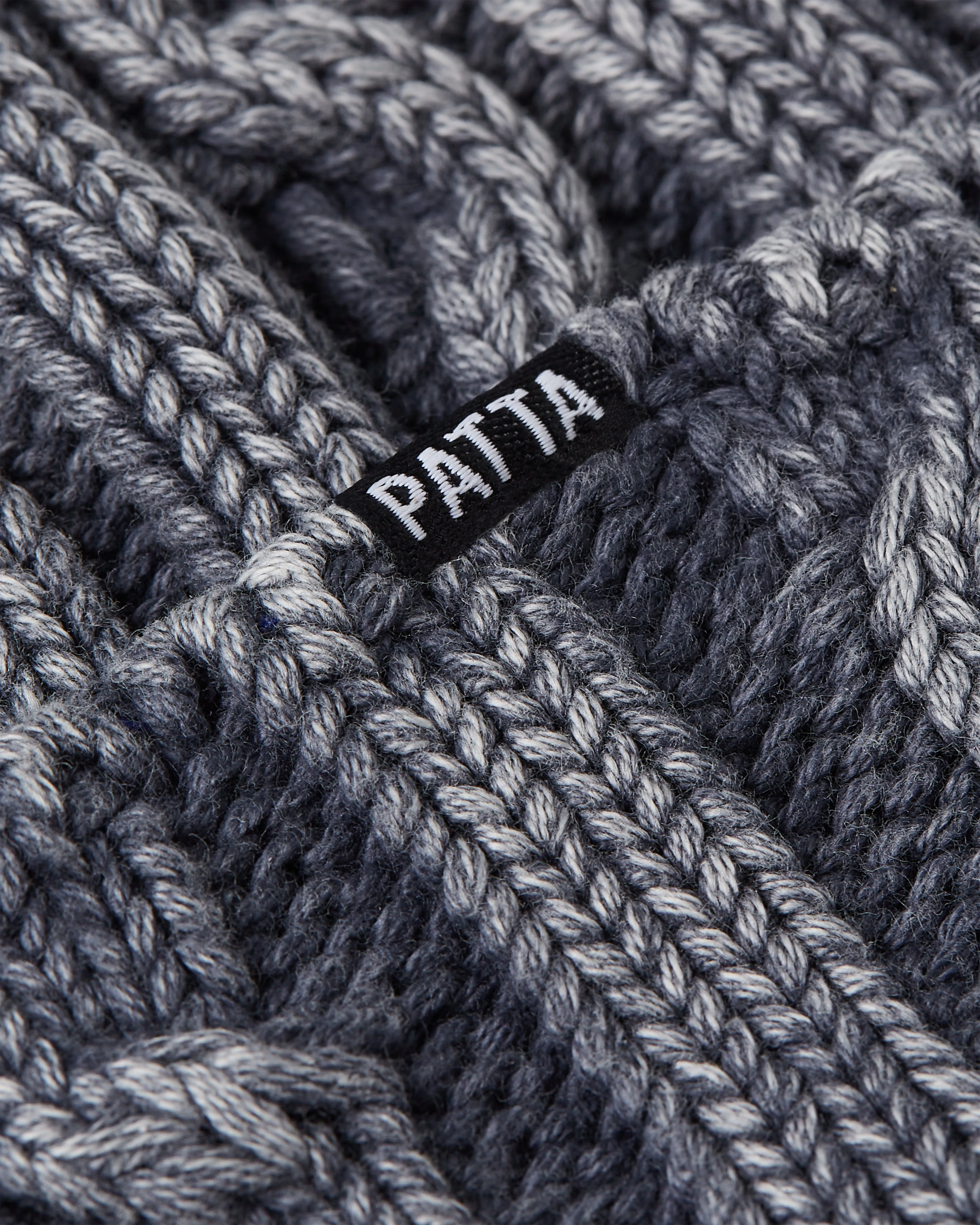 Patta Cold Dyed Cable Knitted Beanie