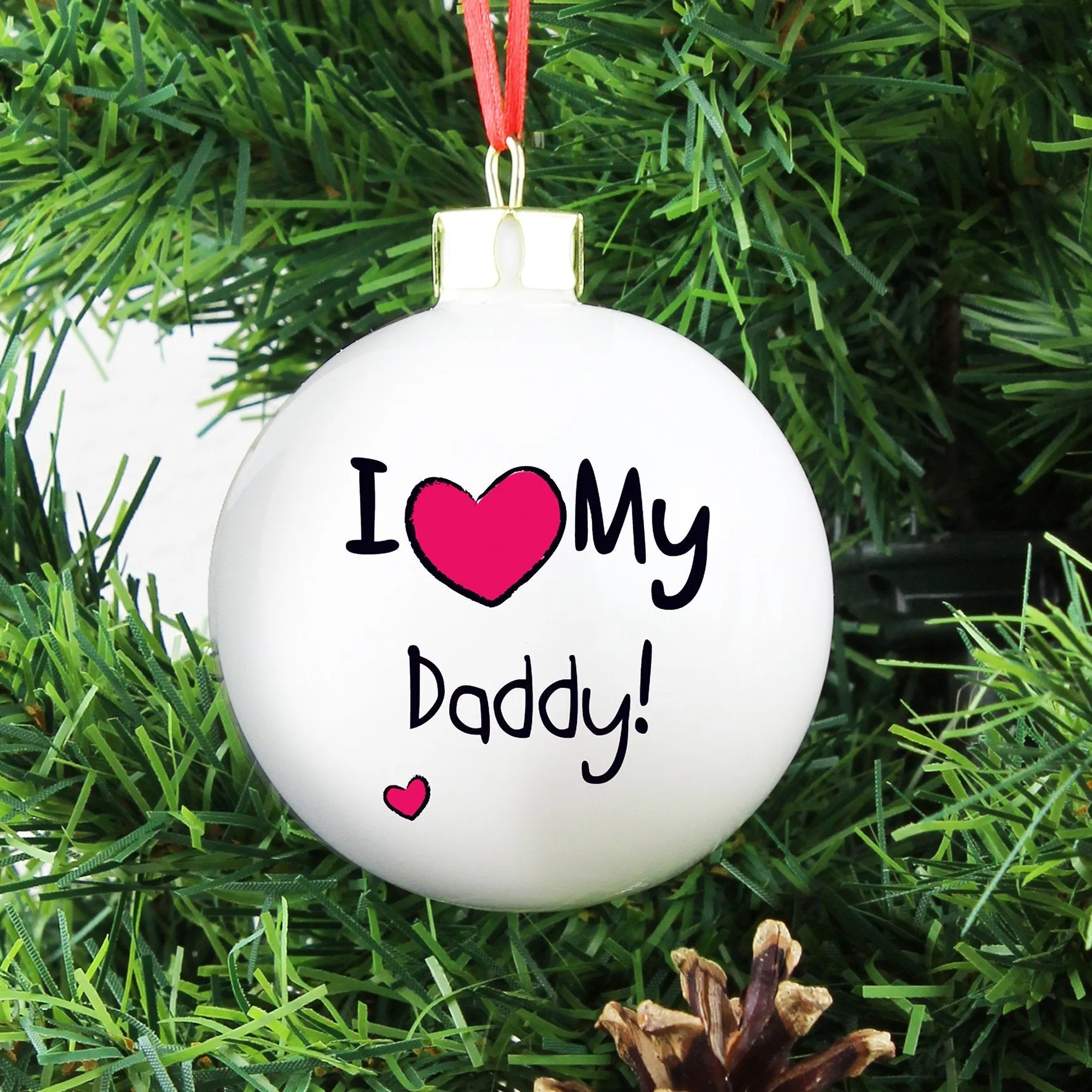 Personalised I Heart Bauble