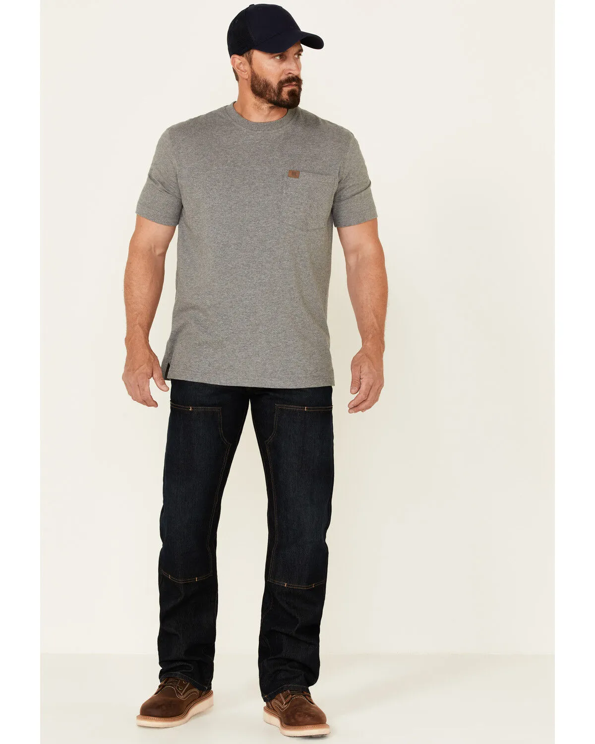 Product Name:  Ariat Men's Rebar Blackstone M5 Durastretch Basic Double Front Straight Leg Work Jeans