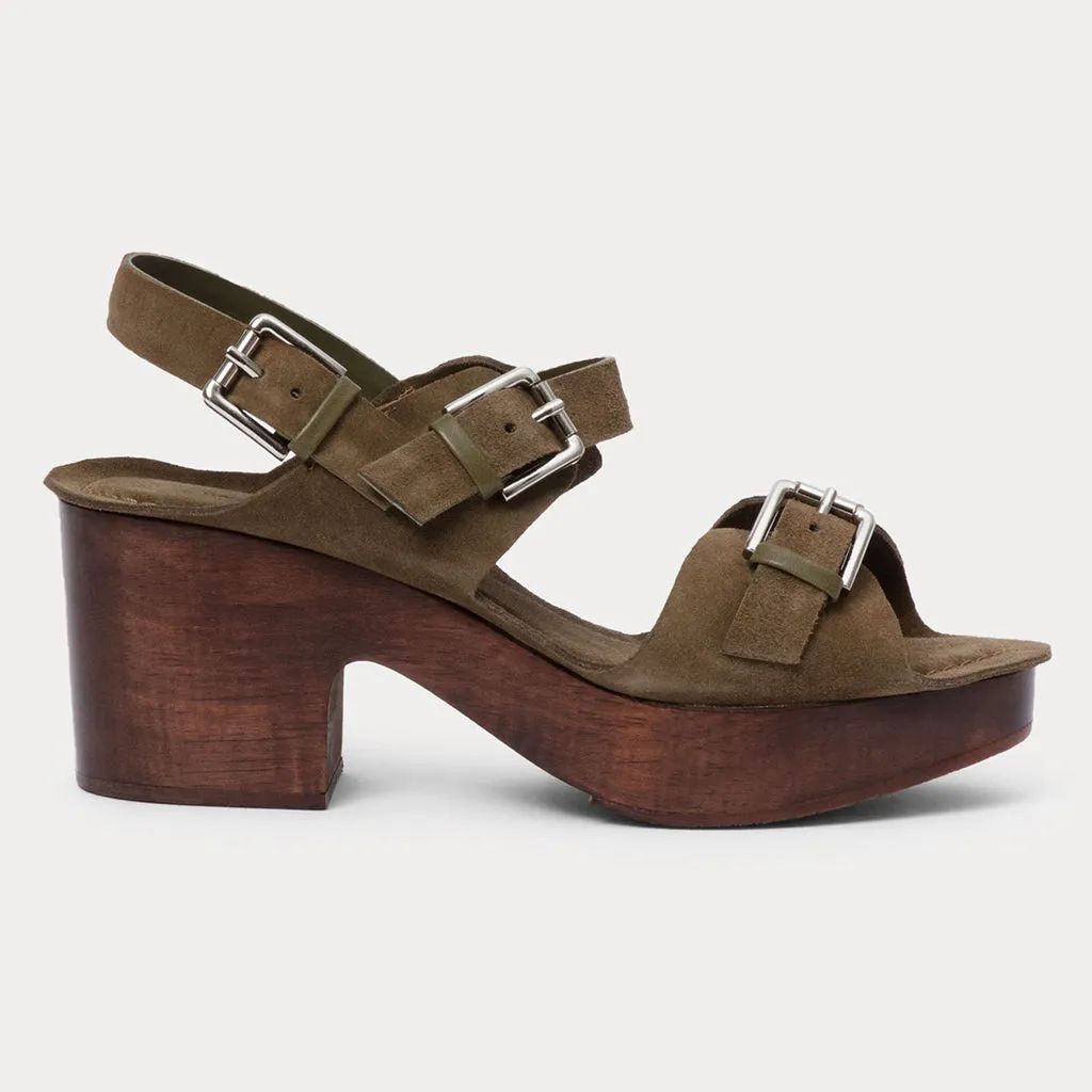 Rachel Comey Woman Richi Sandal Clogs Seaweed Brown