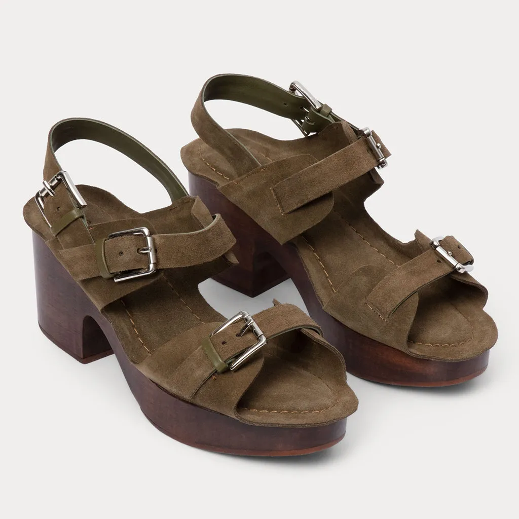 Rachel Comey Woman Richi Sandal Clogs Seaweed Brown