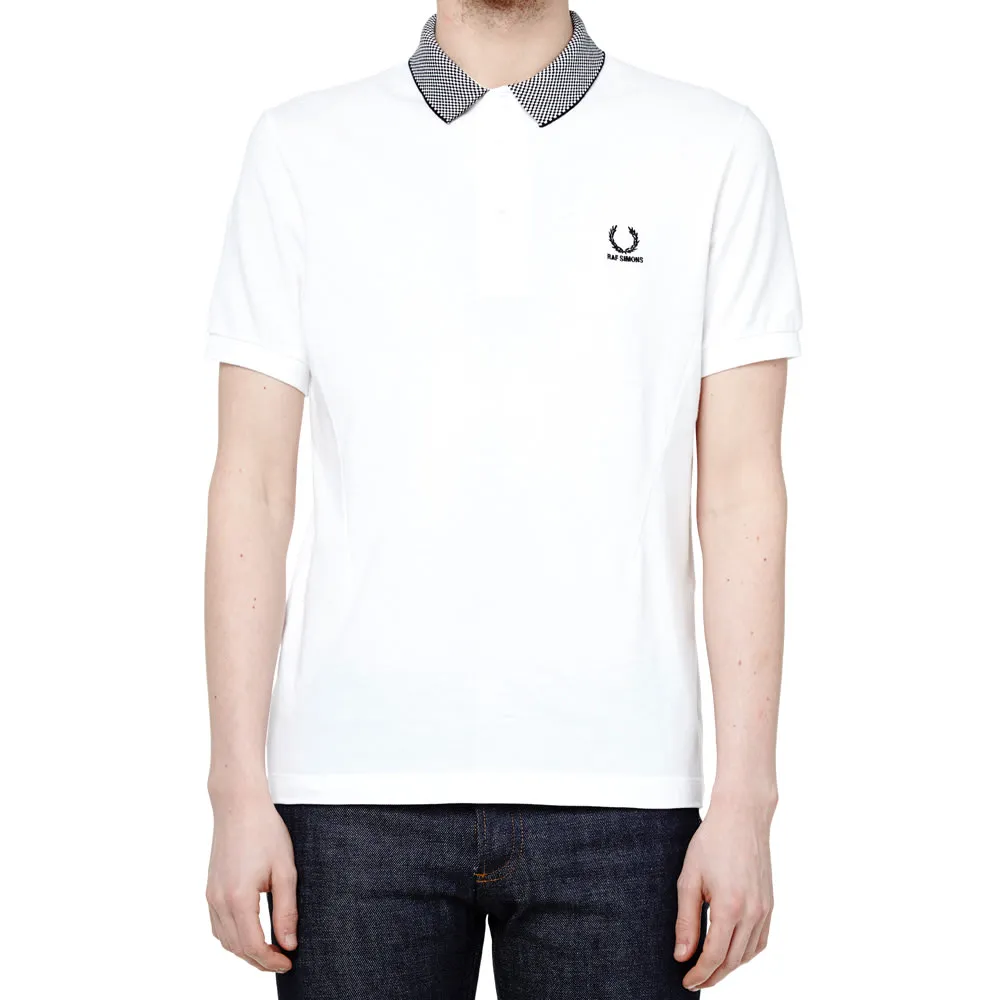 Raf Simons x Fred Perry Checkerboard Collar PoloWhite