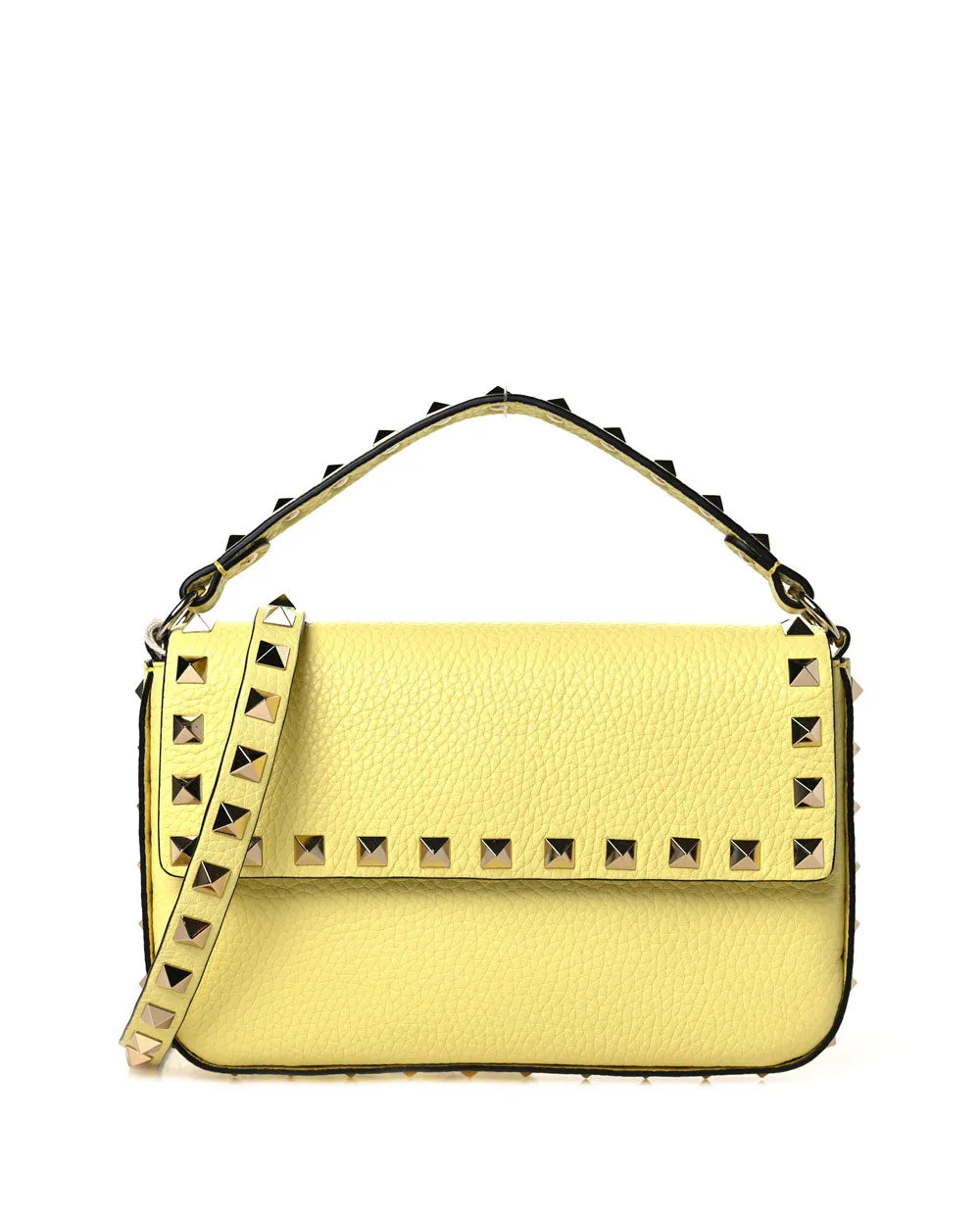 Rockstud Pouch in Pale Yellow