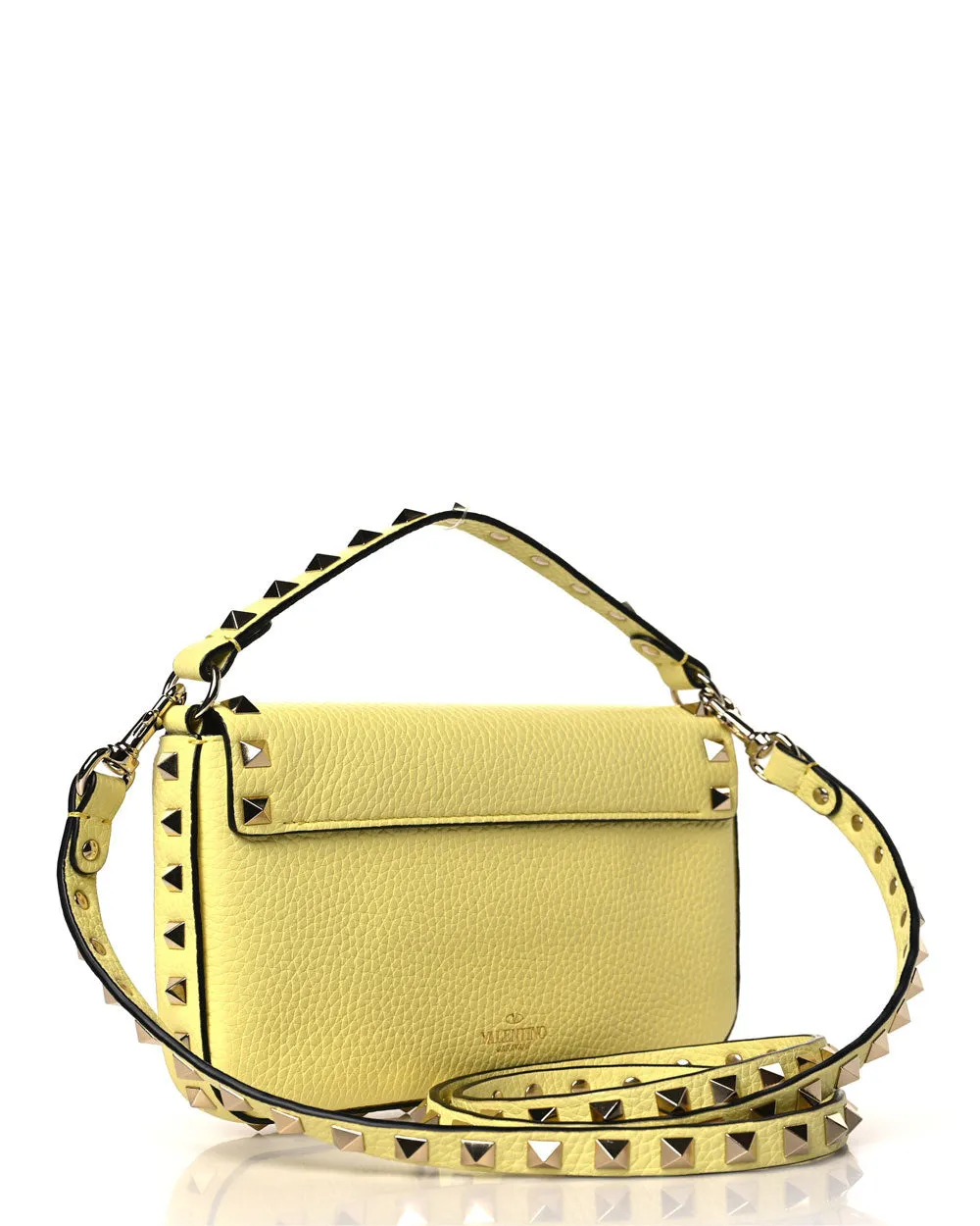 Rockstud Pouch in Pale Yellow