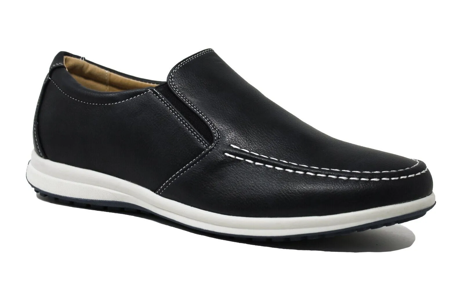 Scarpe mocassini uomo Class Nero eleganti casual Man's Shoes da 40 a 45