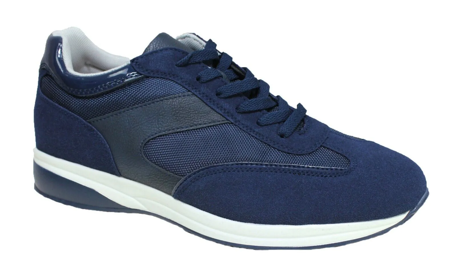 Scarpe uomo Diamond casual blu calzature sneakers man's shoes numero 45