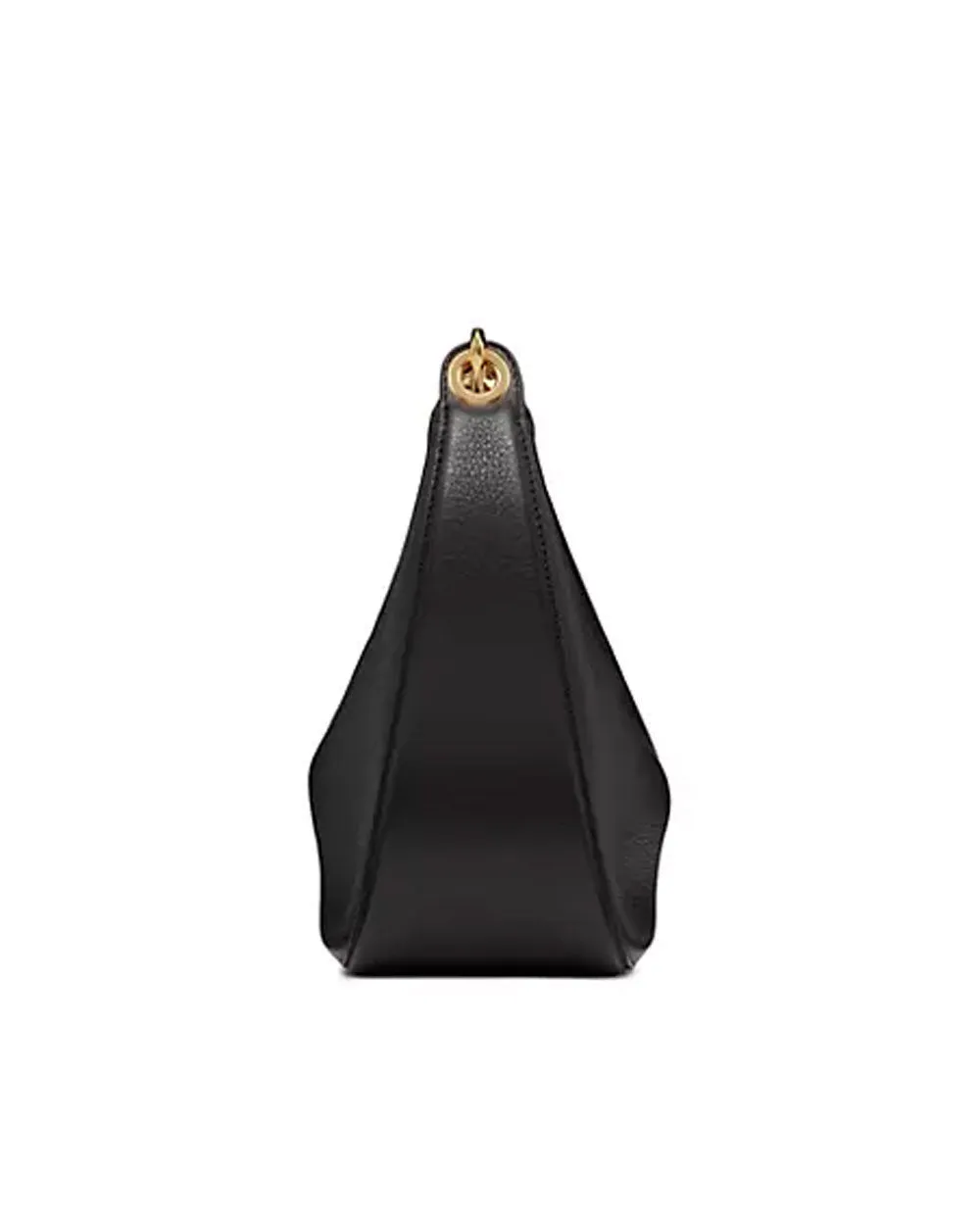 Small Vlogo Moon Hobo Bag in Nero