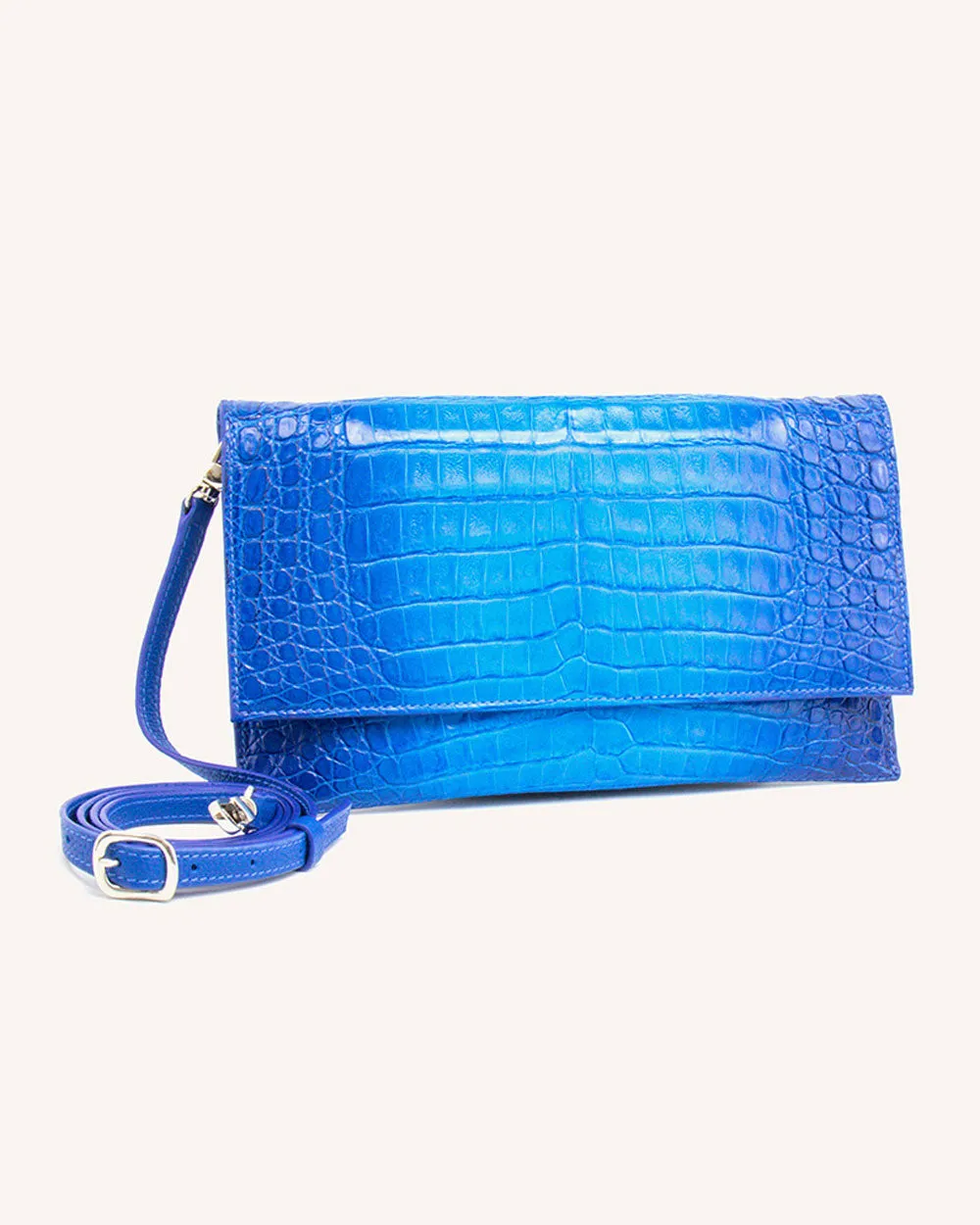 Sofia Clutch in Blue Degrade