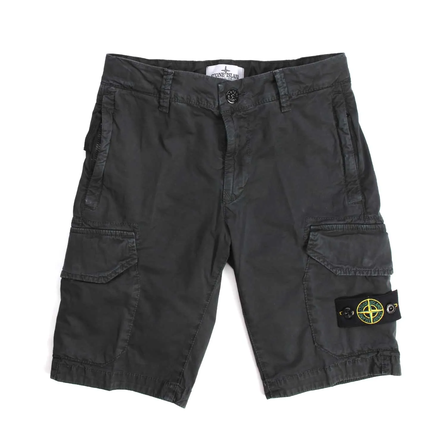 Stone Island Black Bermuda Shorts For Boy